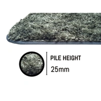 LUXE HOME INTERNATIONAL Luxe Home Bath mat Super Soft Anti Skid Hawaii Contour Set of 3 Piece Rugs for Bathroom ( Hunter Green, Medium ) - 45x75 cm, Green