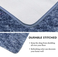 LUXE HOME INTERNATIONAL Luxe Home Bath mat Super Soft Anti Skid Hawaii Contour Set of 2 Piece Rugs for Bathroom ( Charcoal, Medium ) - 45x75 cm, Charcoal