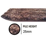 LUXE HOME INTERNATIONAL Luxe Home Bath mat Super Soft Anti Skid Hawaii Contour Set of 2 Piece Rugs for Bathroom ( Cocoa, Medium ) - 45x75, Cocoa