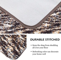 LUXE HOME INTERNATIONAL The mat is made of super soft premium microfiber material. The bottom of this bathroom mat is made of Anti-skid latex TPE rubber Backing. Bathroom Mat is Easy to Clean. Machine Wash Separately with Cold Water and Mild Detergent (No Chlorine or Bleach) Tumble Dry at Low Speed or Hang Dry. Bath mat can be used for multiple things like in front of the Sink, Bathroom door in or outside - 45x75 cm, Walnut