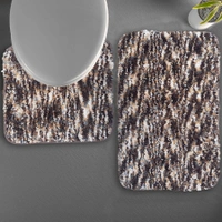 LUXE HOME INTERNATIONAL The mat is made of super soft premium microfiber material. The bottom of this bathroom mat is made of Anti-skid latex TPE rubber Backing. Bathroom Mat is Easy to Clean. Machine Wash Separately with Cold Water and Mild Detergent (No Chlorine or Bleach) Tumble Dry at Low Speed or Hang Dry. Bath mat can be used for multiple things like in front of the Sink, Bathroom door in or outside - 45x75 cm, Walnut