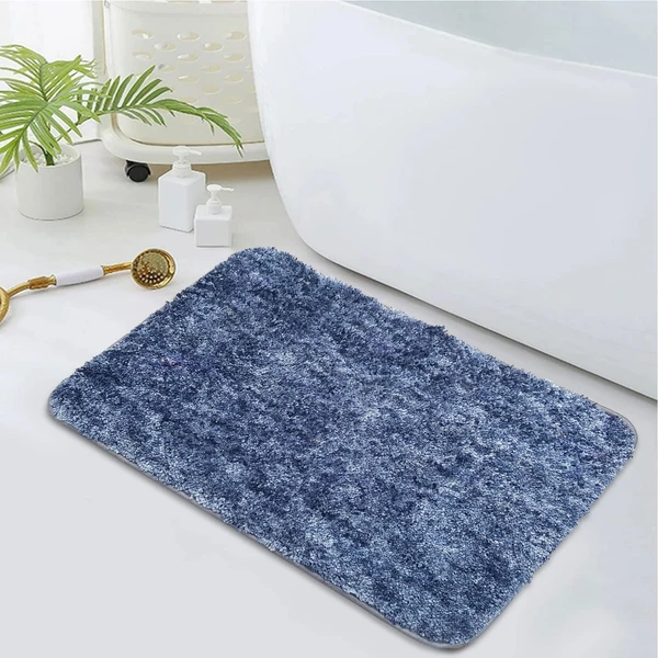 LUXE HOME INTERNATIONAL Luxe Home Bath mat Super Soft Anti Skid Hawaii Rugs for Bathroom ( Charcoal, Medium ) Pc-1 - 45x75, Charcoal