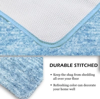 LUXE HOME INTERNATIONAL Luxe Home Bath mat Super Soft Anti Skid Hawaii Contour Set of 2 Piece Rugs for Bathroom ( Cloud, Large ) - 60x90 cm, Cloud