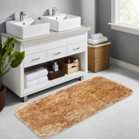 LUXE HOME INTERNATIONAL Luxe Home Bath mat Super Soft Anti Skid Hawaii Rugs for Bathroom ( Anti Gold, Large ) Pc-1 - 60x90 cm, Anti Gold