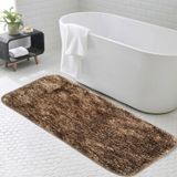 LUXE HOME INTERNATIONAL Luxe Home Bath mat Super Soft Anti Skid Hawaii Rugs for Bathroom ( Coffee, Large ) Pc-1 - 60x90, Coffee