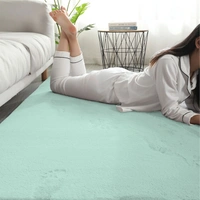 LUXE HOME INTERNATIONAL Rectangular Bath Mat Super Soft Anti Skid Rabbit Fur (1000 GSM) Bathroom Mats for Bedroom, Door, Kitchen Floor (60 X 90 Cm, Lime) Pack of 1 - 60x90 cm, Lime