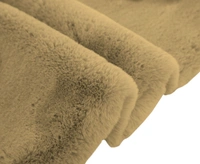 LUXE HOME INTERNATIONAL Ruffle Bath Runner Rabbit Fur 1000 GSM Super Soft, Anti Skid Rug For Bedroom (2 X 5 Ft, Anti-Gold, Pack Of 1) - 2x5 Ft, Anti Gold