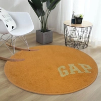 LUXE HOME INTERNATIONAL Bath mat Soft Cotton Round Rug for Bathroom, Bedroom, Living Room - 2x2 ft, Yellow