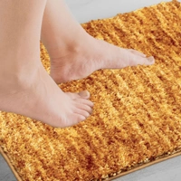 LUXE HOME INTERNATIONAL Bath Mat super Soft Non Slip Mat for Bathroom, Bedroom, Living Room - 45x75 cm, Gold