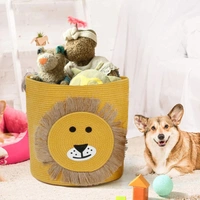 LUXE HOME INTERNATIONAL Cotton Basket for Storage Foldable wardrobe Multipurpose use Laundry Basket (12"X12") Baby Bucket Hamper Cloth Storage Box Kitchen,Office And Living Room - 12"x12", Yellow