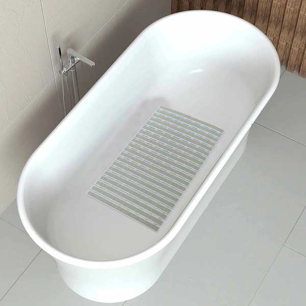 LUXE HOME INTERNATIONAL Shower Mats for Bathroom Anti Slip Non Skid Bathtub Mat - 40x70 cm, Beige