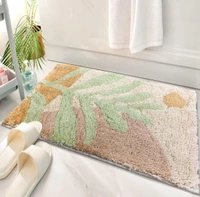 LUXE HOME INTERNATIONAL id's Bath Mat (40x60 cm) Bathroom Mat | Extra Soft and Absorbent Microfiber Bath Rugs, Non-Slip Plush Shaggy Bath Mat, Machine Wash Dry |Bathroom Floor, Door for Room - 40x60 cm, Sun