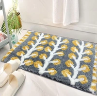 LUXE HOME INTERNATIONAL id's Bath Mat (40x60 cm) Bathroom Mat | Extra Soft and Absorbent Microfiber Bath Rugs, Non-Slip Plush Shaggy Bath Mat, Machine Wash Dry |Bathroom Floor, Door for Room - 40x60 cm, Suva Grey