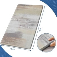 LUXE HOME INTERNATIONAL Anti-Fatigue Kitchen Mat Non-Slip Cushioned Comfort Mat - Geometric Pattern Standing Desk Mat - Waterproof and Easy to Clean for Home and Office - 45x75 cm, Abstract