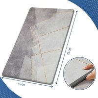 LUXE HOME INTERNATIONAL Anti-Fatigue Kitchen Mat Non-Slip Cushioned Comfort Mat - Geometric Pattern Standing Desk Mat - Waterproof and Easy to Clean for Home and Office - 45x75 cm, Marble
