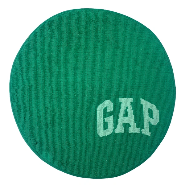 LUXE HOME INTERNATIONAL Bath mat Soft Cotton Round Rug for Bathroom, Bedroom, Living Room - 2x2 ft, Green