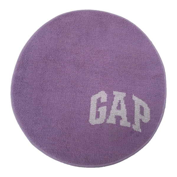 LUXE HOME INTERNATIONAL Bath mat Soft Cotton Round Rug for Bathroom, Bedroom, Living Room - 2x2 ft, Purple