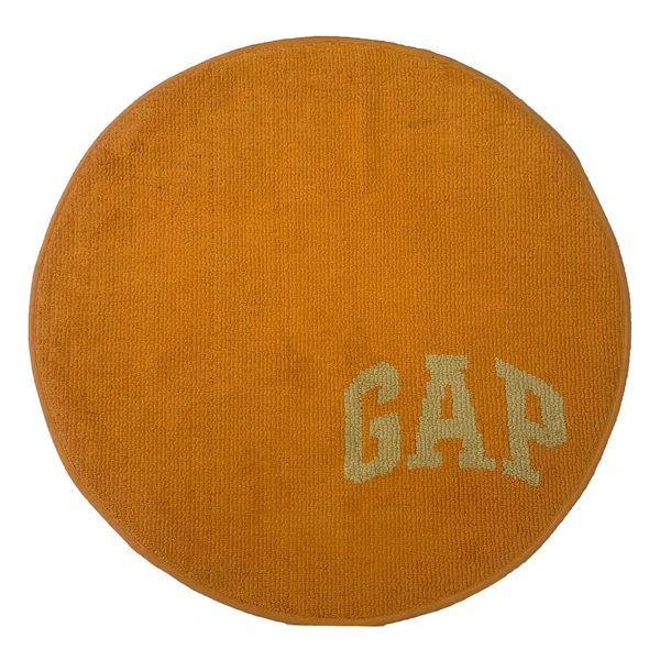LUXE HOME INTERNATIONAL Bath mat Soft Cotton Round Rug for Bathroom, Bedroom, Living Room - 2x2 ft, Yellow