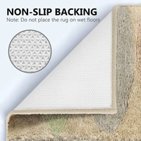 LUXE HOME INTERNATIONAL id's Bath Mat (40x60 cm) Bathroom Mat | Extra Soft and Absorbent Microfiber Bath Rugs, Non-Slip Plush Shaggy Bath Mat, Machine Wash Dry |Bathroom Floor, Door for Room - 40x60 cm, Leafs