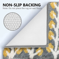 LUXE HOME INTERNATIONAL id's Bath Mat (40x60 cm) Bathroom Mat | Extra Soft and Absorbent Microfiber Bath Rugs, Non-Slip Plush Shaggy Bath Mat, Machine Wash Dry |Bathroom Floor, Door for Room - 40x60 cm, Suva Grey