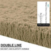 LUXE HOME INTERNATIONAL Ultra Soft Microfiber Area Rug - Non-Slip, Carpet for Living Room, Bedroom, and Home Decor - 3x5 Ft, Anti Gold