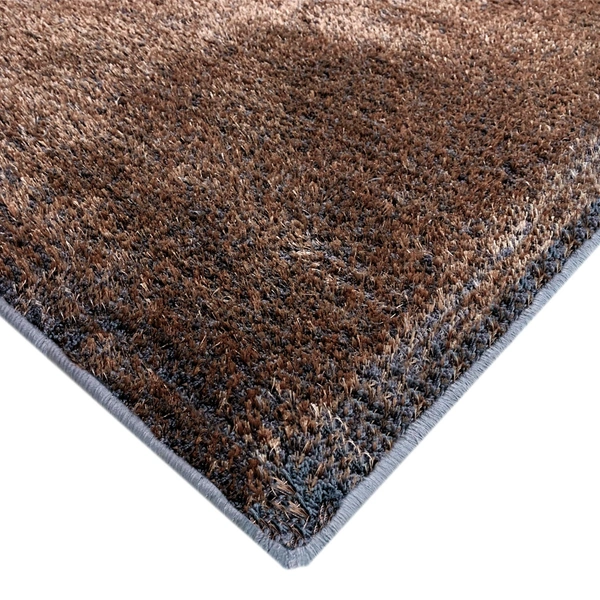 LUXE HOME INTERNATIONAL Ultra Soft Microfiber Area Rug - Non-Slip, Carpet for Living Room, Bedroom, and Home Decor - 3x5 Ft, Chocolate