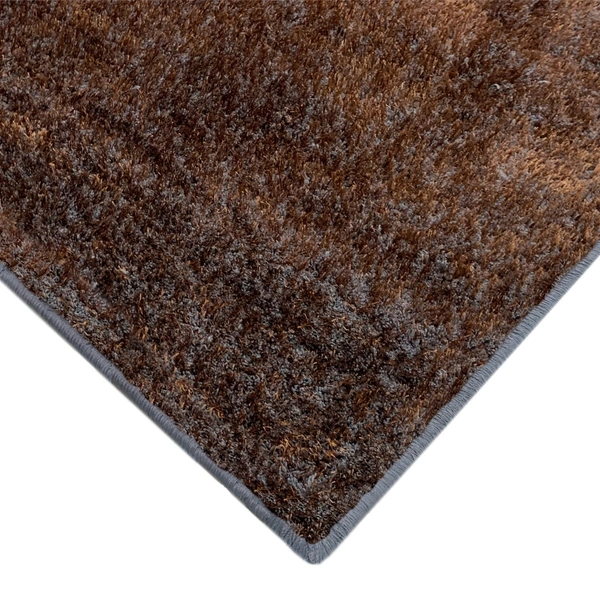 LUXE HOME INTERNATIONAL Ultra Soft Microfiber Area Rug - Non-Slip, Carpet for Living Room, Bedroom, and Home Decor - 3x5 Ft, Copper