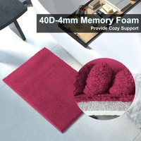 LUXE HOME INTERNATIONAL Luxe Home Chenille Bathmat ( 37x56 cm ) Bathroom mat - Maroon I Soft, Non Slip, Washable | Bath Mat for Home or Bedroom Floor Mat - 37x56 cm, Maroon