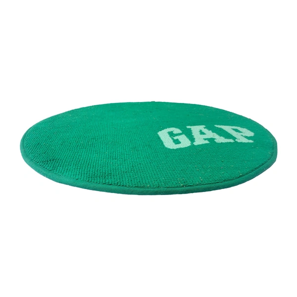 LUXE HOME INTERNATIONAL Bath mat Soft Cotton Round Rug for Bathroom, Bedroom, Living Room - 2x2 ft, Green