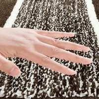 LUXE HOME INTERNATIONAL Riyo Bath Mat, Super Soft Microfibre 1800 Gsm, Non-Slip, Absorbent - Door Mat for Bathroom, Bedroom, Kitchen, Floor - Pack of 1 - 38x58 cm, Chocolate