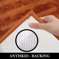 LUXE HOME INTERNATIONAL Luxe Home Bath mat 2500 GSM Microfiber Super Soft, Anti Skid, Classic Mats for Bathroom, Kitchen, Entrance (Rust, 40cm x 60cm, Pack of 2) - 40x60 cm, Rust