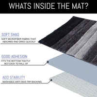 LUXE HOME INTERNATIONAL Bath Mat Super Soft Non Slip Mat For Bathroom, Bedroom, Living Room - 40x60 cm, 40x60 cm