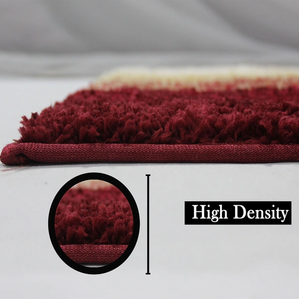 LUXE HOME INTERNATIONAL Bath Mat Super Soft Non Slip Mat For Bathroom, Bedroom, Living Room - 40x60 cm, Lava