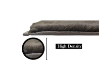 LUXE HOME INTERNATIONAL Rabbit Fur Super Soft Non Slip Mat for Bathroom, Bedroom - 40x60 cm, Cocoa