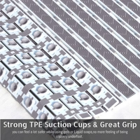 LUXE HOME INTERNATIONAL Shower Mats for Bathroom Anti Slip Non Skid Bathtub Mat - 40x70 cm, Grey
