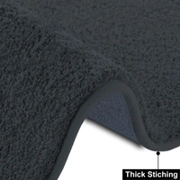 LUXE HOME INTERNATIONAL Ultra Soft Microfiber Area Rug - Non-Slip, Carpet for Living Room, Bedroom, and Home Decor - 4x6 Ft, Anthra