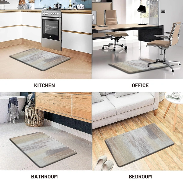 LUXE HOME INTERNATIONAL Anti-Fatigue Kitchen Mat Non-Slip Cushioned Comfort Mat - Geometric Pattern Standing Desk Mat - Waterproof and Easy to Clean for Home and Office - 51x99 cm, Abstract
