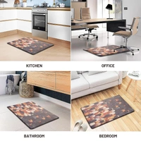 LUXE HOME INTERNATIONAL Anti-Fatigue Kitchen Mat Non-Slip Cushioned Comfort Mat - Geometric Pattern Standing Desk Mat - Waterproof and Easy to Clean for Home and Office - 51x99 cm, Lightning