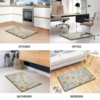 LUXE HOME INTERNATIONAL Anti-Fatigue Kitchen Mat Non-Slip Cushioned Comfort Mat - Geometric Pattern Standing Desk Mat - Waterproof and Easy to Clean for Home and Office - 51x99 cm, Sunflower