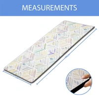 LUXE HOME INTERNATIONAL Anti-Fatigue Kitchen Mat Non-Slip Cushioned Comfort Mat - Geometric Pattern Standing Desk Mat - Waterproof and Easy to Clean for Home and Office - 51x99 cm, Leaf