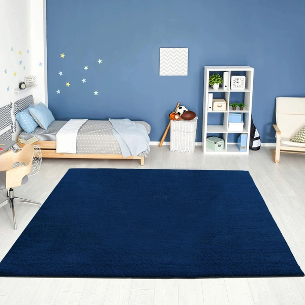 LUXE HOME INTERNATIONAL Ultra Soft Microfiber Area Rug - Non-Slip, Carpet for Living Room, Bedroom, and Home Decor - 6x9 Feet, Teal
