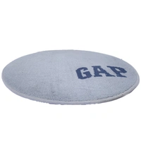 LUXE HOME INTERNATIONAL Bath mat Soft Cotton Round Rug for Bathroom, Bedroom, Living Room - 2x2 ft, Grey