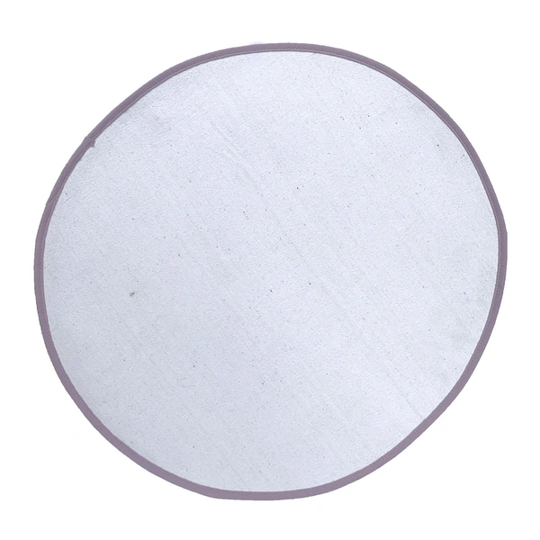 LUXE HOME INTERNATIONAL Bath mat Soft Cotton Round Rug for Bathroom, Bedroom, Living Room - 2x2 ft, Purple