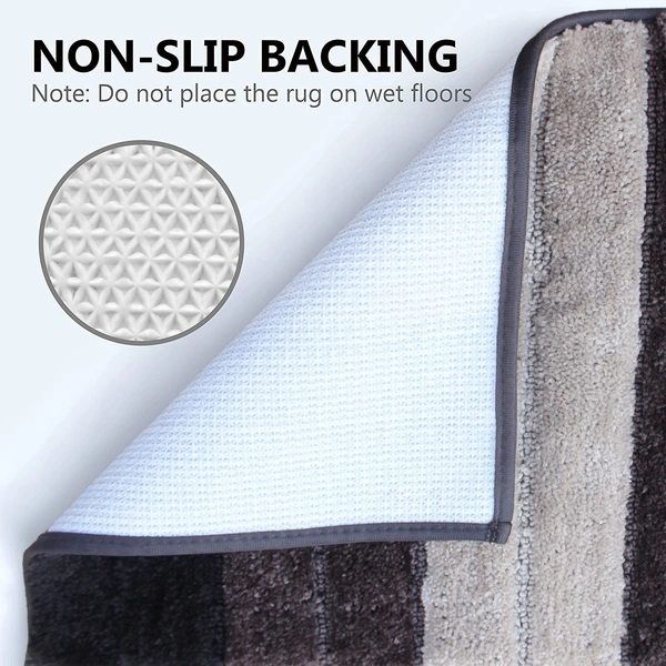 LUXE HOME INTERNATIONAL Bath Mat Super Soft Non Slip Mat For Bathroom, Bedroom, Living Room - 40x60 cm, 40x60 cm
