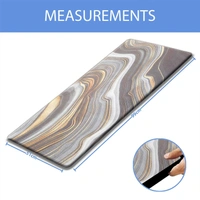 LUXE HOME INTERNATIONAL Anti-Fatigue Kitchen Mat Non-Slip Cushioned Comfort Mat - Geometric Pattern Standing Desk Mat - Waterproof and Easy to Clean for Home and Office - 51x99 cm, Waves