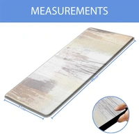 LUXE HOME INTERNATIONAL Anti-Fatigue Kitchen Mat Non-Slip Cushioned Comfort Mat - Geometric Pattern Standing Desk Mat - Waterproof and Easy to Clean for Home and Office - 51x99 cm, Abstract