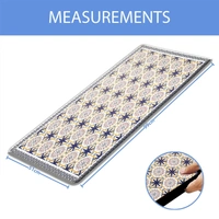 LUXE HOME INTERNATIONAL Anti-Fatigue Kitchen Mat Non-Slip Cushioned Comfort Mat - Geometric Pattern Standing Desk Mat - Waterproof and Easy to Clean for Home and Office - 51x99 cm, Patcrn