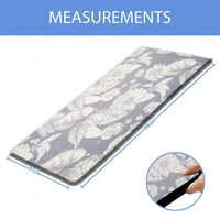 LUXE HOME INTERNATIONAL Anti-Fatigue Kitchen Mat Non-Slip Cushioned Comfort Mat - Geometric Pattern Standing Desk Mat - Waterproof and Easy to Clean for Home and Office - 51x99 cm, Digital