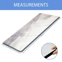 LUXE HOME INTERNATIONAL Anti-Fatigue Kitchen Mat Non-Slip Cushioned Comfort Mat - Geometric Pattern Standing Desk Mat - Waterproof and Easy to Clean for Home and Office - 51x99 cm, Marble