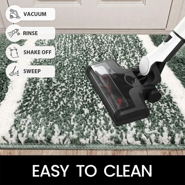 LUXE HOME INTERNATIONAL Riyo Bath Mat, Super Soft Microfibre 1800 Gsm, Non-Slip, Absorbent - Door Mat for Bathroom, Bedroom, Kitchen, Floor - Pack of 1 - 38x58 cm, Seige